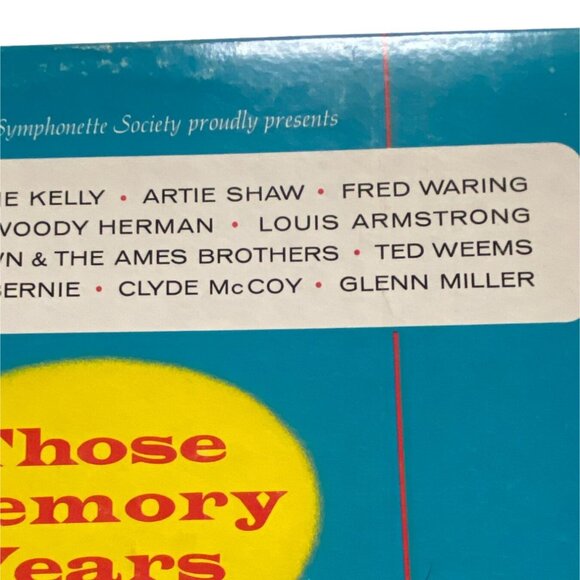 Those Memory Years Volume 1: A Gold Medal Presentation Vintage Vinyl Record - Picture 3 of 6